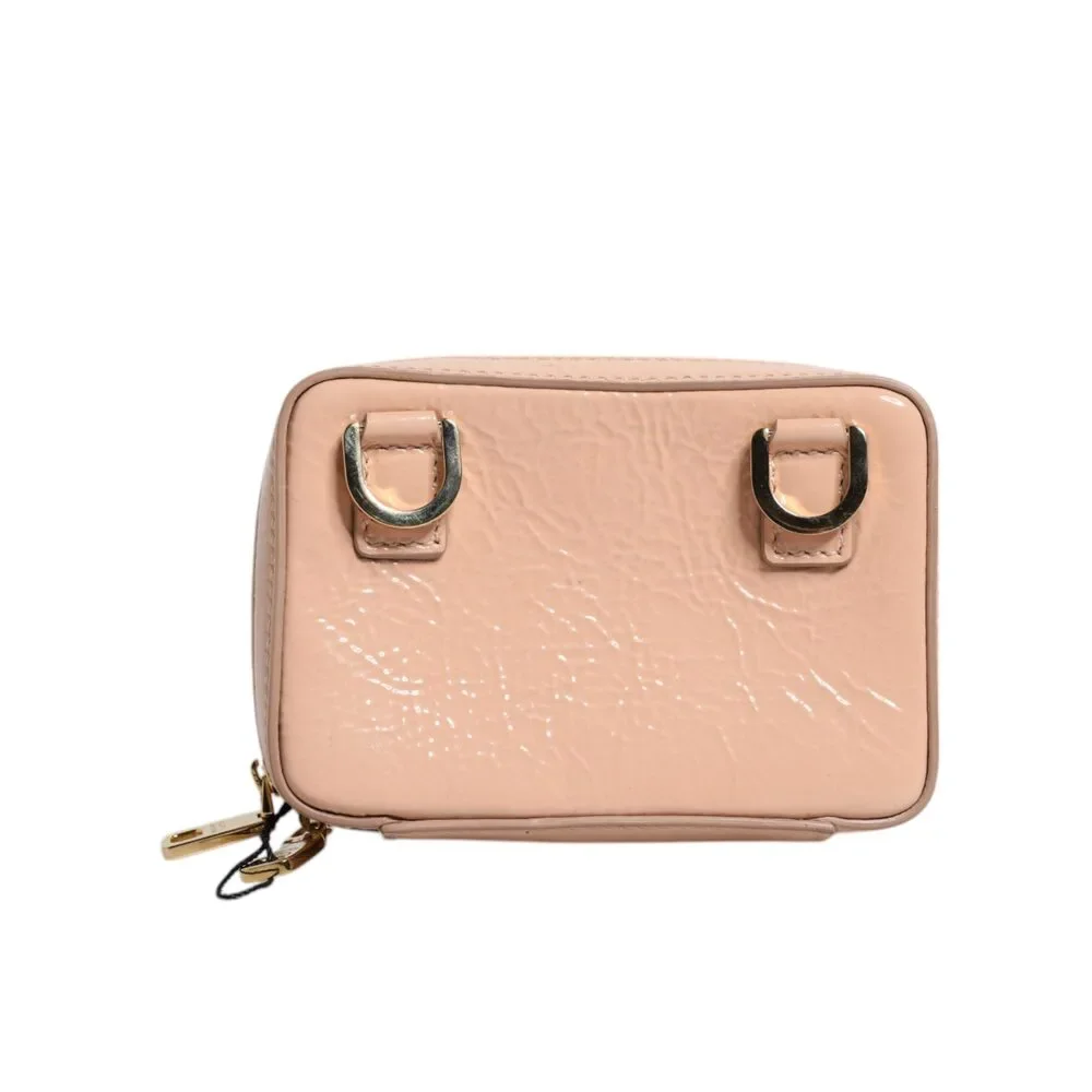 Dolce & Gabbana Nude Leather Logo Plaque Crossbody Bag - Picture 4 of 8